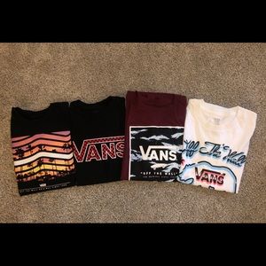 Boys Vans T-Shirts Size Medium